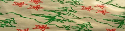 

   Onevillage.com
   «Mountains giftwrap»™   
   5 assorted blockprints

