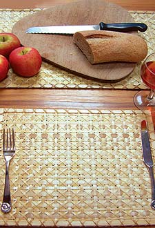 

   05834 Bamboo placemat, kingsize   
     &
   05835 Bamboo placemat, standard   

