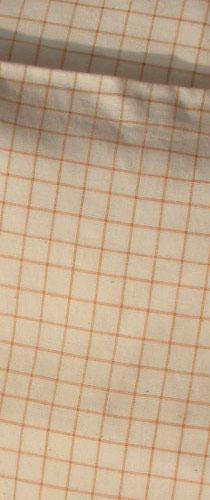 

   Check duvet cover, tan/white   
.
