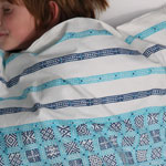 

   Quad design   
   cotton duvet cover   
   Blue
.

