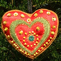 

   Needlework heart   

