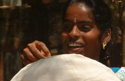 

   Glowbal lampshades    
   in the village where
   they are made
   (South India)

