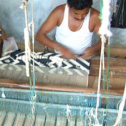 

   The weavers' co-op in Warangal   
.
