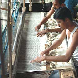 

   The weavers' co-op in Warangal   
.
