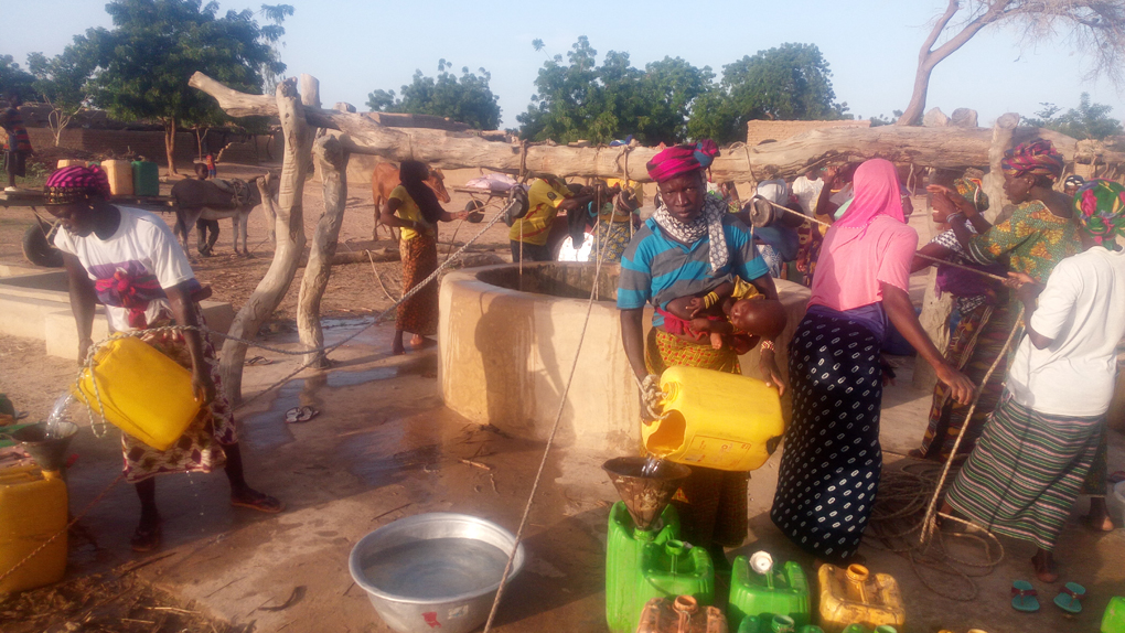 The community well in the village of Derou, Mali
.